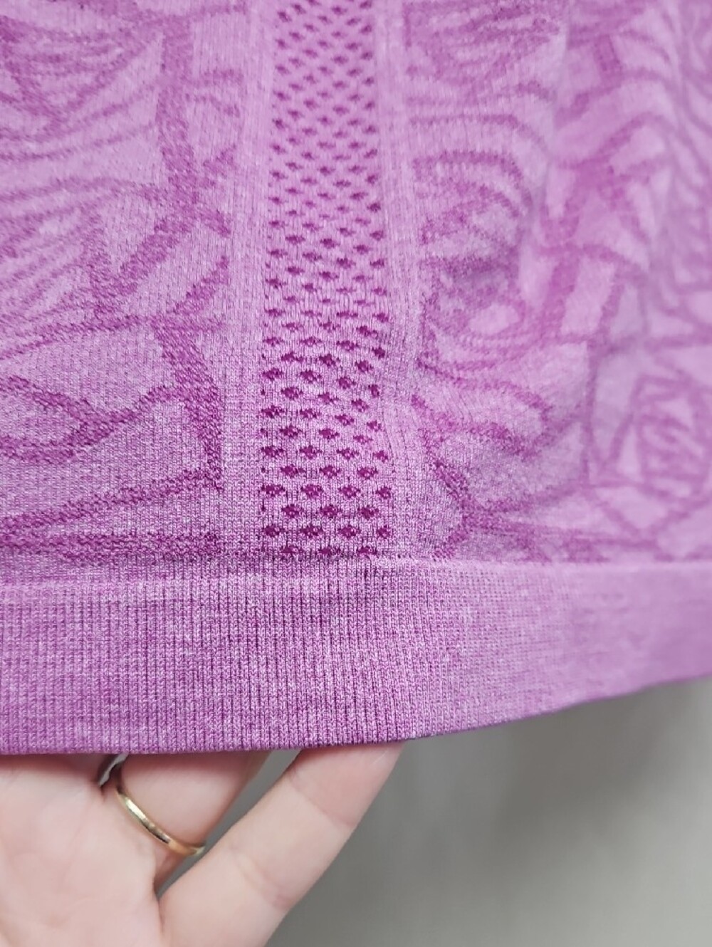 Lululemon Athletica Swiftly Tech Short Sleeve Tee Lilac Purple Jacquard - Picture 13 of 15